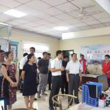 河东区区委书记李建成等领导冒雨到访pp电子游戏模拟器智慧养老考察